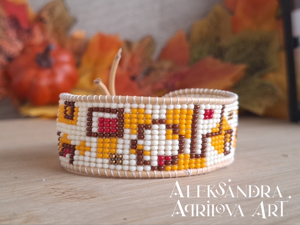 Дамска гривна от мъниста „Есенни&nbsp;стъпки“