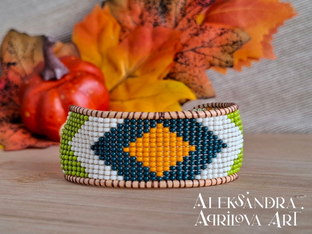 Дамска гривна от мъниста „Земя“