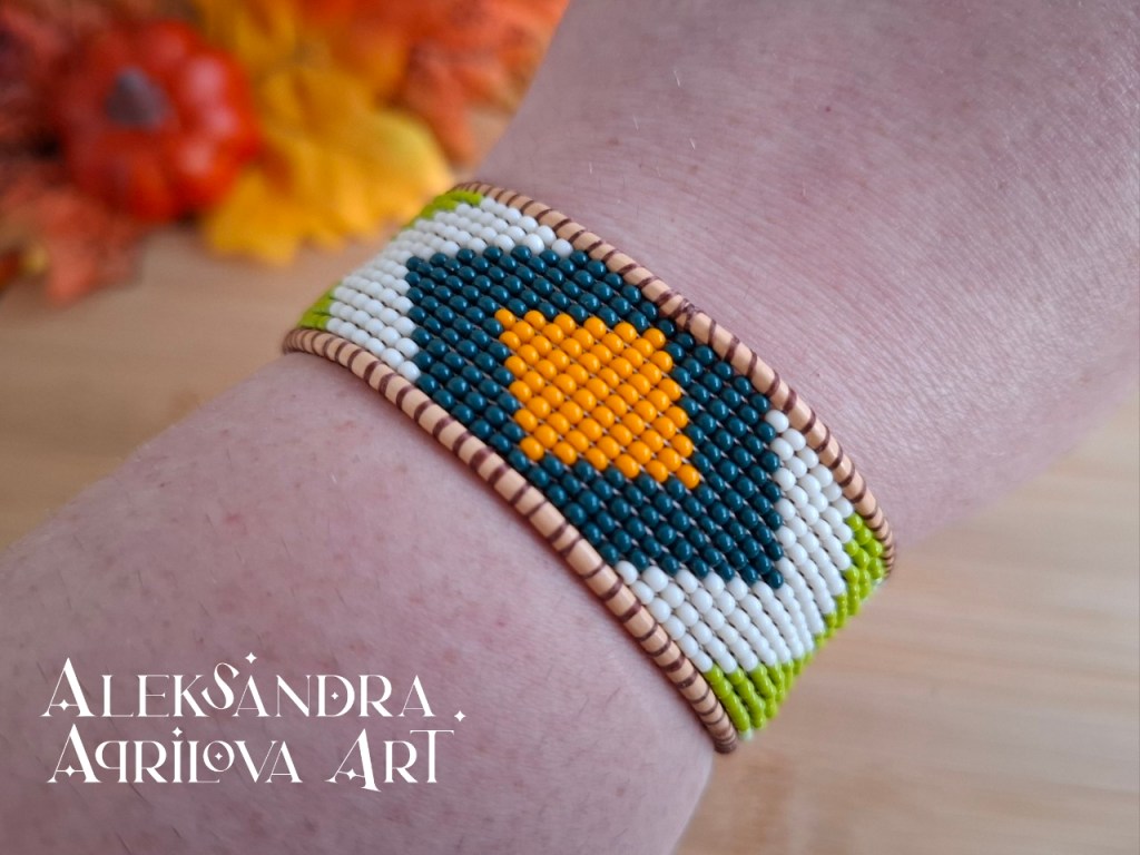 Ръчно изработена гривна от чешки мъниста "Земя" - Александра Априлова